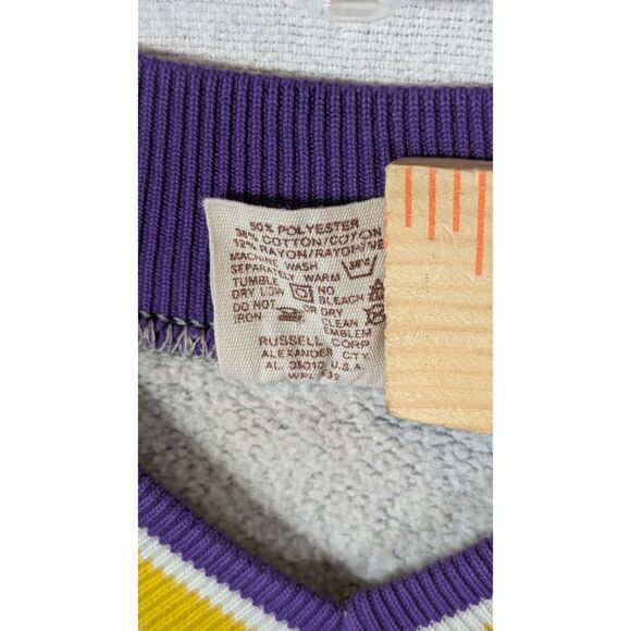 Vintage Russel Athletic LSU Sweatshirt Gray Women's Size Large - Picture 8 of 12